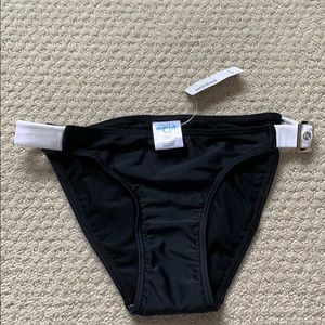 NEW La Vie En Rose black/white bikini bottom M
